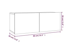 vidaXL 2-tlg. TV-Schrank-Set Grau Sonoma Holzwerkstoff Version 1