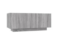 vidaXL 2-tlg. TV-Schrank-Set LED-Leuchten Grau Sonoma Holzwerkstoff 2