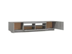 vidaXL 2-tlg. TV-Schrank-Set LED-Leuchten Grau Sonoma Holzwerkstoff 2