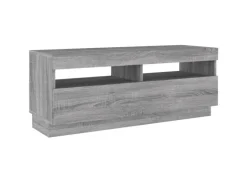 vidaXL 2-tlg. TV-Schrank-Set LED-Leuchten Grau Sonoma Holzwerkstoff 2