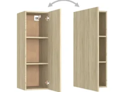 vidaXL 8-tlg. TV-Schrank-Set Sonoma-Eiche Holzwerkstoff Modell 11