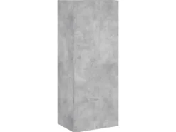 vidaXL 5-Tlg Wohnwand Betongrau Holzwerkstoff 3216460