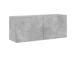 vidaXL 5-tlg. Wohnwand Betongrau Holzwerkstoff Modell 8