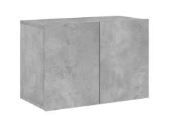 vidaXL 5-tlg. Wohnwand Betongrau Holzwerkstoff Modell 3