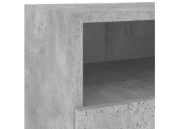 vidaXL 5-tlg. Wohnwand Betongrau Holzwerkstoff Modell 3