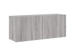 vidaXL 5-Tlg Wohnwand Grau Sonoma Holzwerkstoff 3216494