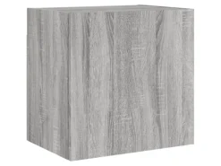 vidaXL 4-Tlg Wohnwand Grau Sonoma Holzwerkstoff 3216433