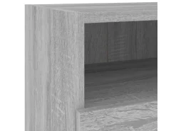 vidaXL 5-Tlg Wohnwand Grau Sonoma Holzwerkstoff 3216516