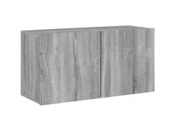 vidaXL 5-Tlg Wohnwand Grau Sonoma Holzwerkstoff 3216516
