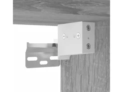vidaXL 5-Tlg Wohnwand Grau Sonoma Holzwerkstoff 3216469