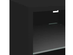 vidaXL 7-tlg. Wohnwand mit LED-Beleuchtung Schwarz Holzwerkstoff Modell 1