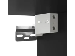 vidaXL 7-tlg. Wohnwand mit LED-Beleuchtung Schwarz Holzwerkstoff Modell 1