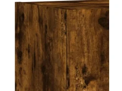 vidaXL 5-Tlg Wohnwand mit LED-Beleuchtung Räuchereiche Holzwerkstoff 3216829