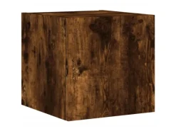 vidaXL 5-Tlg Wohnwand mit LED-Beleuchtung Räuchereiche Holzwerkstoff 3216829
