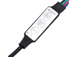 vidaXL 4-Tlg Wohnwand mit LED-Beleuchtung Räuchereiche Holzwerkstoff 3216822