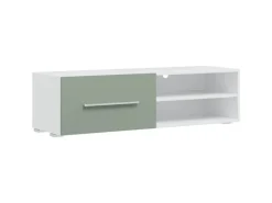 vidaXL 5-Tlg Wohnwand mit LED-Beleuchtung Olivgrün Holzwerkstoff 3324232