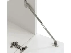 vidaXL 4-Tlg Wohnwand mit TV-Schrank & LED-Leuchten Hochglanz-Schwarz 242573