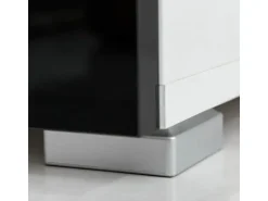 vidaXL 4-Tlg Wohnwand mit TV-Schrank & LED-Leuchten Hochglanz-Schwarz 242573