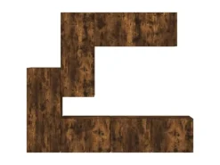 vidaXL 5-Tlg Wohnwand Räuchereiche Holzwerkstoff 3216493