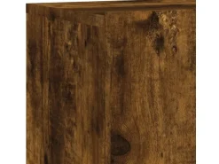 vidaXL 4-Tlg Wohnwand Räuchereiche Holzwerkstoff 3216432