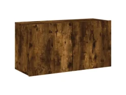 vidaXL 5-Tlg Wohnwand Räuchereiche Holzwerkstoff 3216515