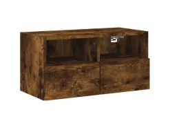vidaXL 5-Tlg Wohnwand Räuchereiche Holzwerkstoff 3216515