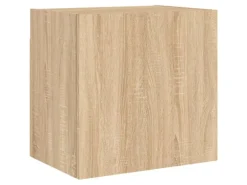 vidaXL 4-Tlg Wohnwand Sonoma-Eiche Holzwerkstoff 3216502