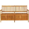 vidaXL Truhenbank 148 cm Massivholz Akazie