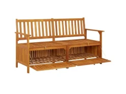 vidaXL Truhenbank 148 cm Massivholz Akazie
