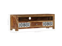 vidaXL TV-Schrank 120 x 30 x 40 cm Massivholz