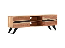 vidaXL TV-Schrank 140 x 30 x 45 cm Massivholz Akazie