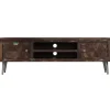 vidaXL TV-Schrank Altholz Massiv 140x30x45 cm