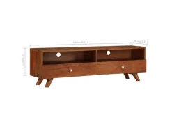 vidaXL TV-Schrank Altholz Massiv 140x30x40 cm