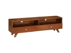 vidaXL TV-Schrank Altholz Massiv 140x30x40 cm