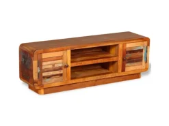 vidaXL TV-Schrank Altholz Massiv 120x30x40 cm