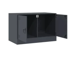 vidaXL TV-Schrank Anthrazit 67x39x44 cm Stahl Modell 3