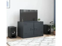 vidaXL TV-Schrank Anthrazit 67x39x44 cm Stahl Modell 3