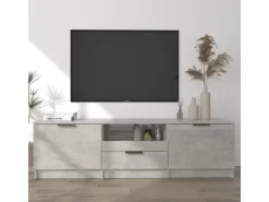 vidaXL TV-Schrank Betongrau 140x35x40 cm Holzwerkstoff