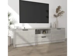 vidaXL TV-Schrank Betongrau 140x35x40 cm Holzwerkstoff