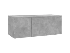 vidaXL TV-Schrank Betongrau 80x34x30 cm Holzwerkstoff