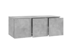 vidaXL TV-Schrank Betongrau 80x34x30 cm Holzwerkstoff