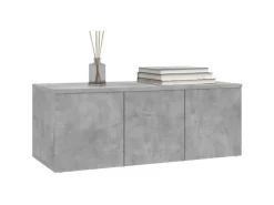 vidaXL TV-Schrank Betongrau 80x34x30 cm Holzwerkstoff
