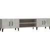 vidaXL TV-Schrank Betongrau 180x31,5x40 cm Holzwerkstoff