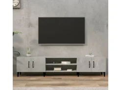 vidaXL TV-Schrank Betongrau 180x31,5x40 cm Holzwerkstoff