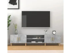 vidaXL TV-Schrank Betongrau 180x31,5x40 cm Holzwerkstoff Modell 1