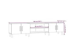 vidaXL TV-Schrank Betongrau 180x31,5x40 cm Holzwerkstoff Modell 1