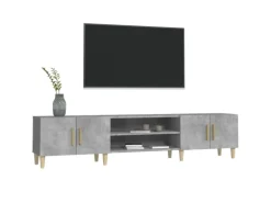 vidaXL TV-Schrank Betongrau 180x31,5x40 cm Holzwerkstoff Modell 1