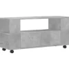 vidaXL TV-Schrank Betongrau 102x34,5x43 cm Holzwerkstoff