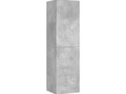 vidaXL TV-Schrank Betongrau 30,5x30x110 cm Holzwerkstoff
