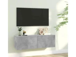 vidaXL TV-Schrank Betongrau 100x30x30 cm Holzwerkstoff